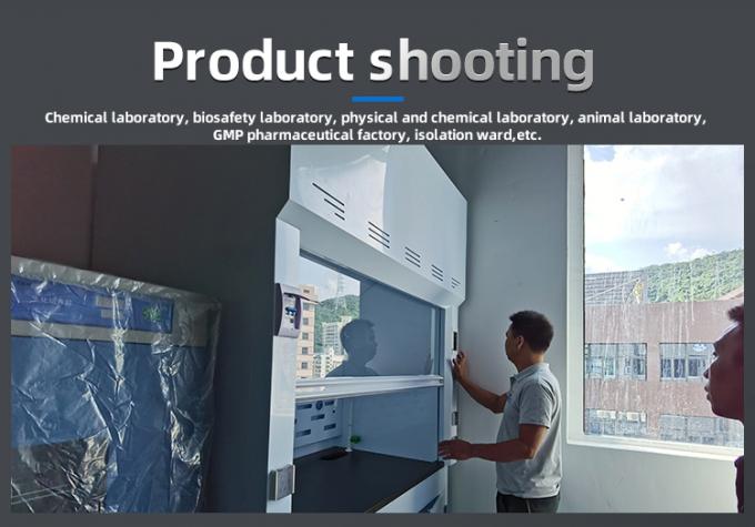 설치 유형 벽에 장착 된 화학 연소 후드 PP 연소 옷장 스크러버 사용자 정의 0