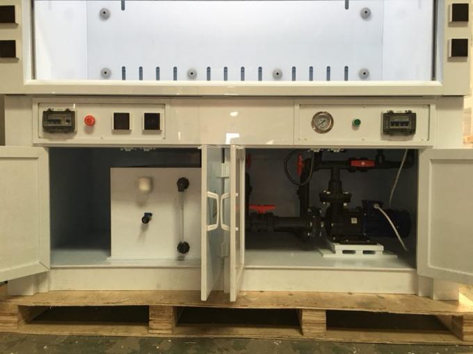 스크러버 탱크와 함께 벽에 장착 된 실험실 연소 후드 낮은 소음 수평 공기 흐름 3