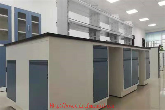 좋은 가격 하얀 L* 750 Mm 깊이 화학 lab 시스템 가구 강한 부식 저항성 온라인으로
