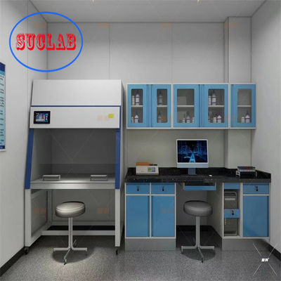 좋은 가격 L*1500/750 W *800/850mm H 맞춤형 목재/강철 캐비닛과 함께 실험실 작업판 온라인으로
