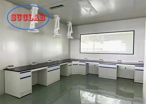 좋은 가격 세 섹션 조용 한 DTC 철도 화학 연구소 벤치 다기능 소켓과 함께 연구소 벤치 가격 온라인으로