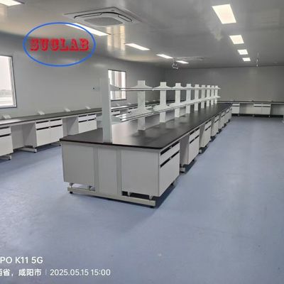 좋은 가격 커스터마이징 가능한 차원의 노란색 화학 실험실 벤치 제조자 L * 1500/750 W * 800 / 850mm H 및 실험실 성능 온라인으로