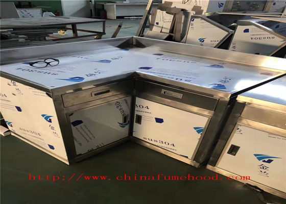 좋은 가격 L*D70*H900 MM 하얀 스테인레스 강 실험실 테이블 스테인레스 강 실험실 가구 온라인으로