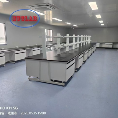 좋은 가격 커스터마이징 가능한 차원의 노란색 화학 실험실 벤치 제조자 L * 1500/750 W * 800 / 850mm H 및 실험실 성능 온라인으로