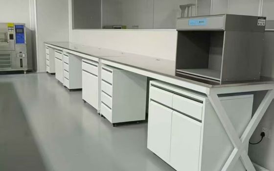 좋은 가격 커스터마이징 가능한 화학 실험실 작업장 제조업체 L * 1500/750 W * 800 / 850mm H 기본 캐비닛 목재 / 철강 캐비닛 온라인으로