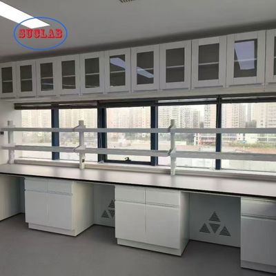 좋은 가격 Durable Chemistry Laboratory Workbench with Customizable Dimension L*1500/750 W *800 /850mm H and Buffer Hinge 온라인으로